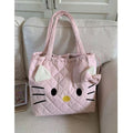 Hello Kitty Quilted Tote Bag | Soft & Cute Everyday Carry